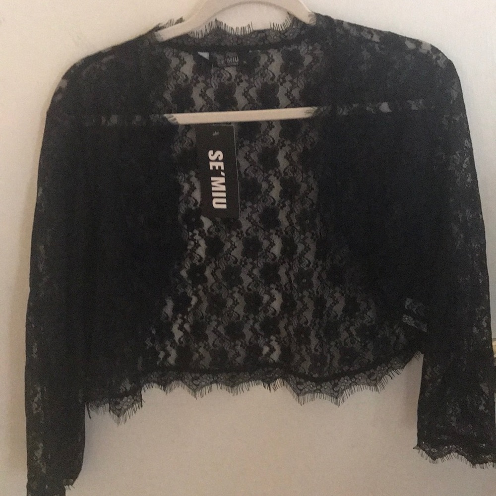 Black Shrug 3/4 sleeve